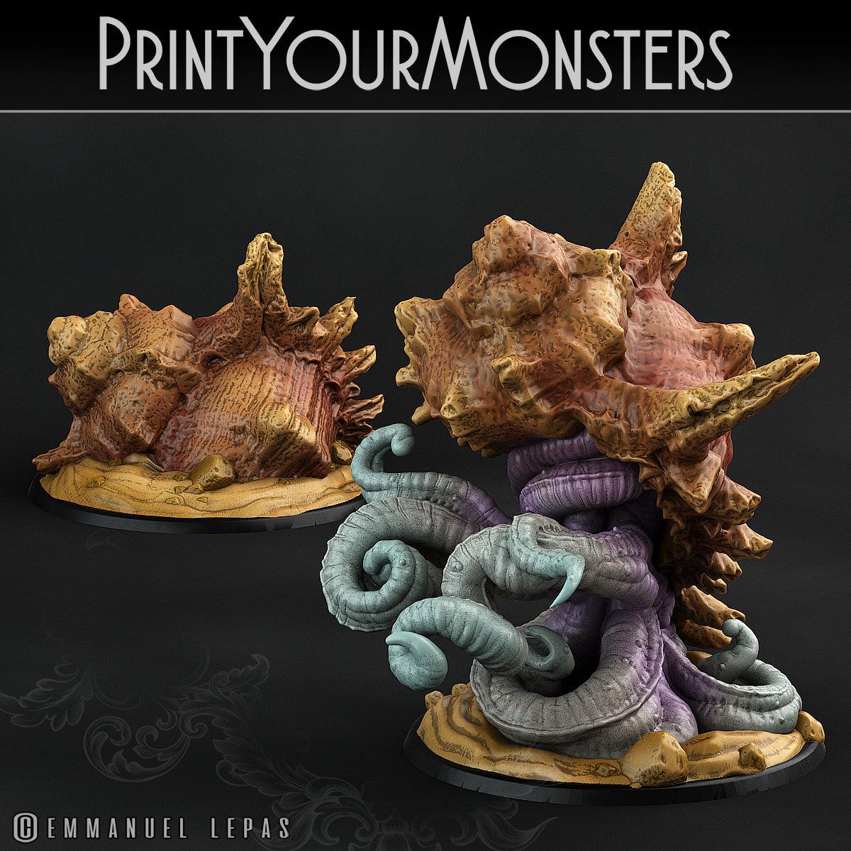 3D Printed Print Your Monsters Lurkers of the Deep Set 28mm - 32mm D&D Wargaming