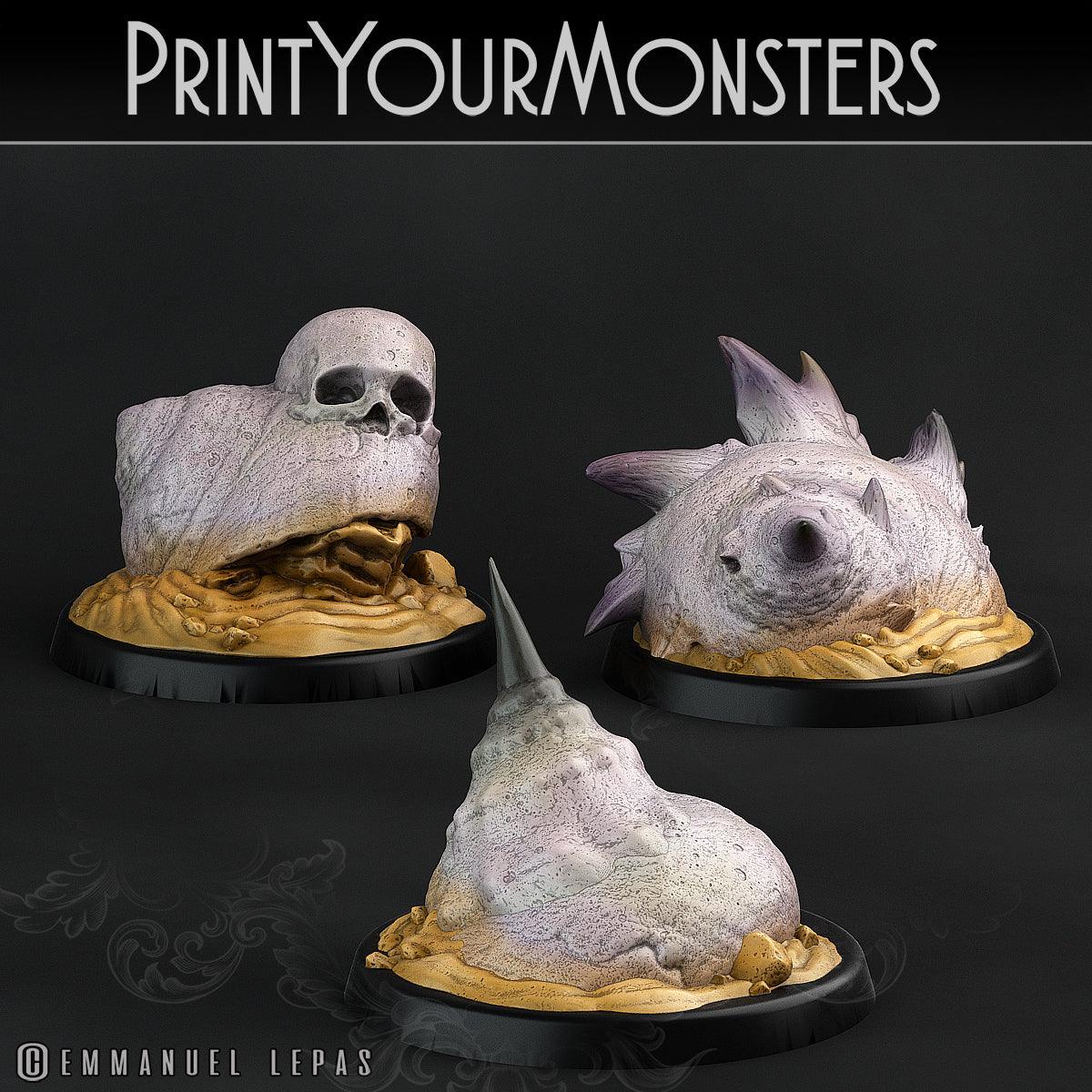 3D Printed Print Your Monsters Lurkers of the Deep Set 28mm - 32mm D&D Wargaming