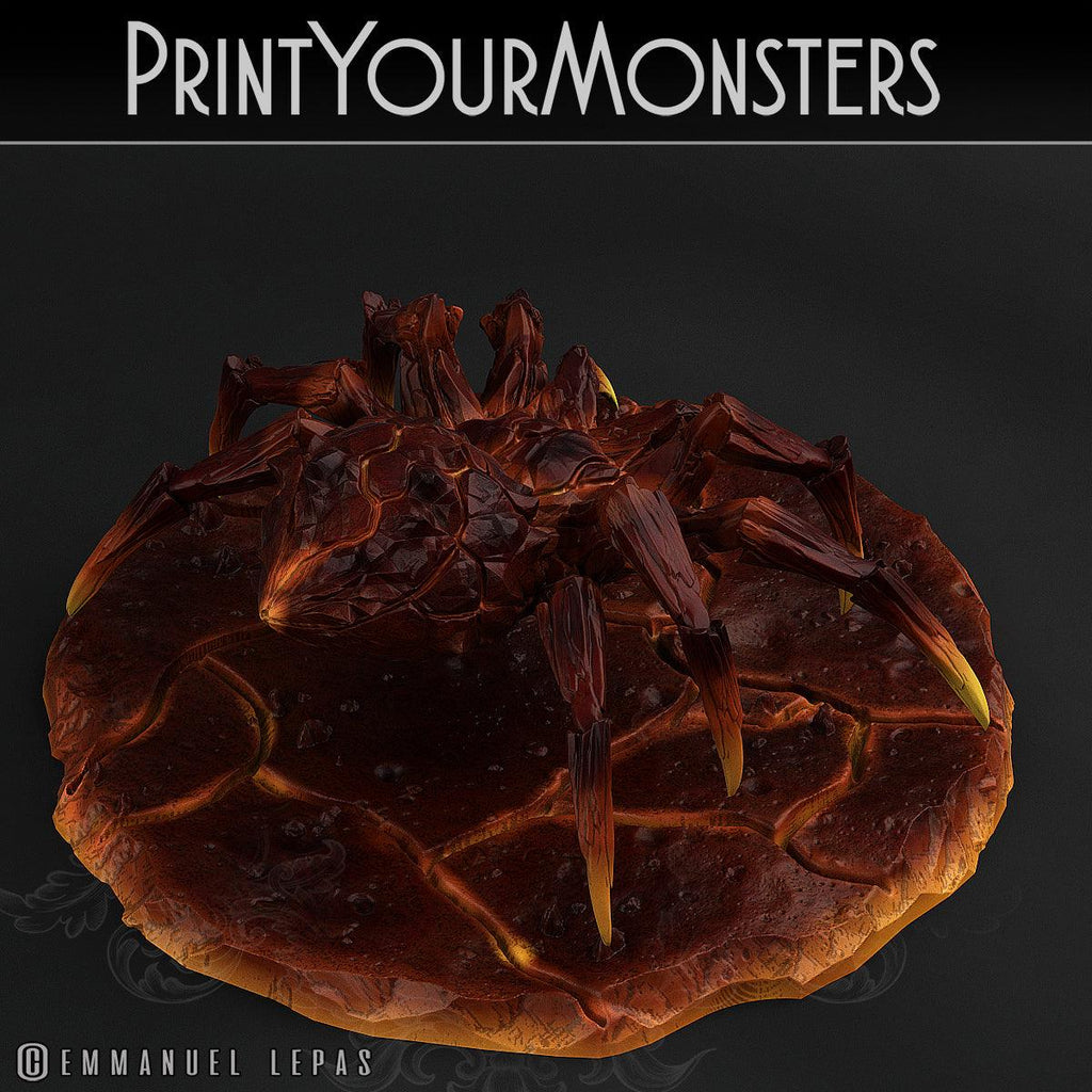 3D Printed Print Your Monsters Magmaranea Spider 28mm - 32mm D&D Wargaming