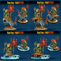 3D Printed Print Your Monsters Mutant Sharks The Searakin Domination Set 28mm - 32mm D&D Wargaming