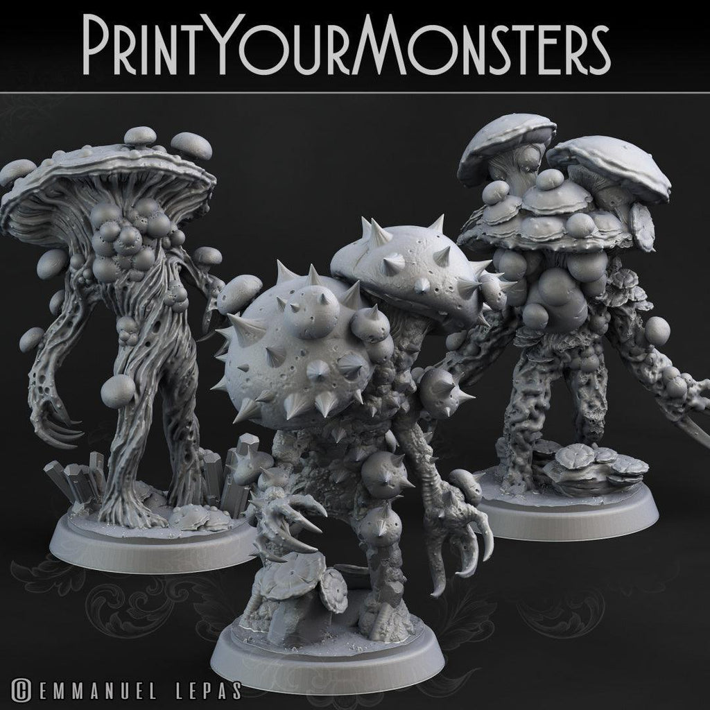 3D Printed Print Your Monsters Nightmare Fungi Nightmare Grotto Fungi 28mm - 32mm D&D Wargaming