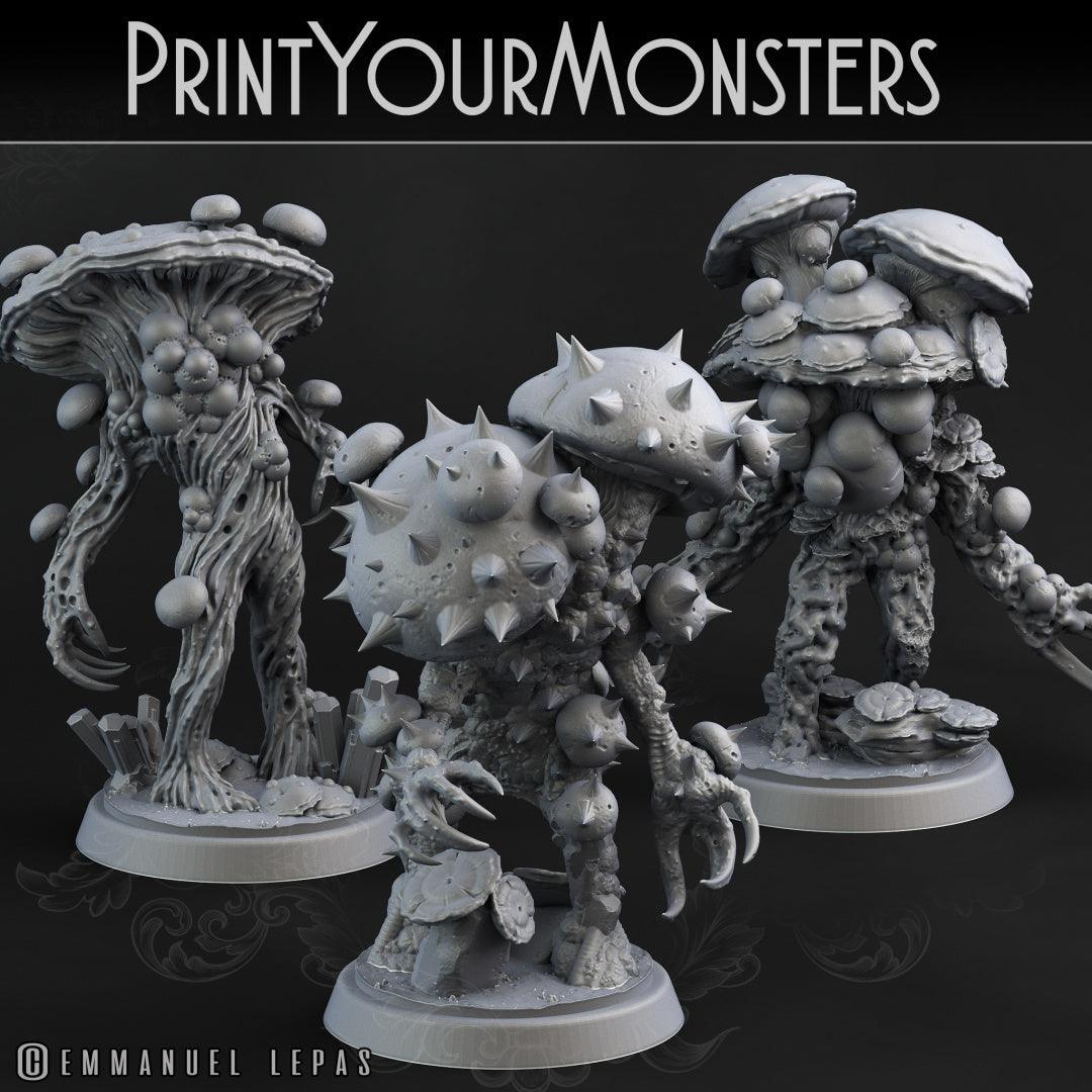 3D Printed Print Your Monsters Nightmare Fungi Nightmare Grotto Fungi 28mm - 32mm D&D Wargaming