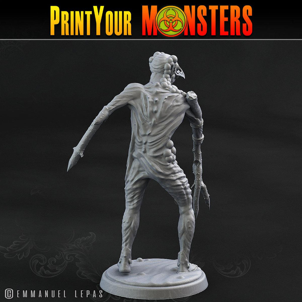 3D Printed Print Your Monsters Plague Men Plague Army Of Spooky Swamp Set 28mm - 32mm D&D Wargaming