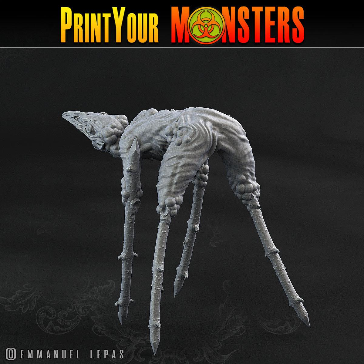 3D Printed Print Your Monsters Plague Men Plague Army Of Spooky Swamp Set 28mm - 32mm D&D Wargaming