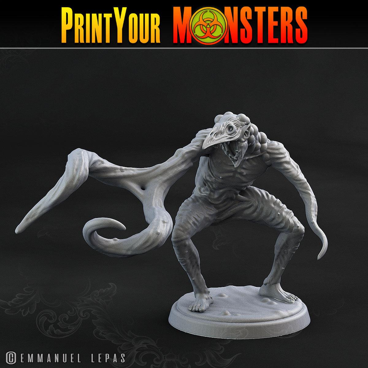 3D Printed Print Your Monsters Plague Men Plague Army Of Spooky Swamp Set 28mm - 32mm D&D Wargaming