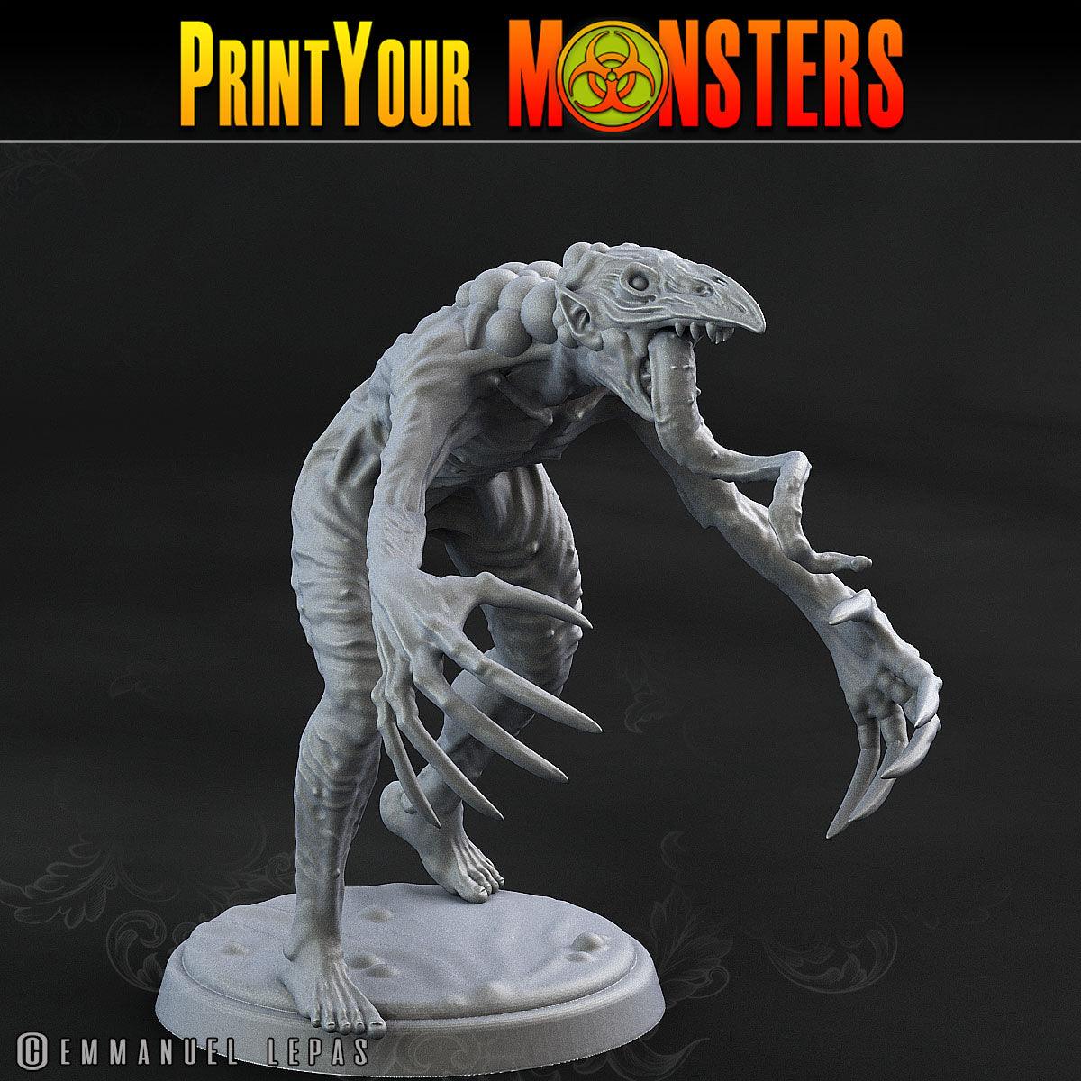 3D Printed Print Your Monsters Plague Men Plague Army Of Spooky Swamp Set 28mm - 32mm D&D Wargaming