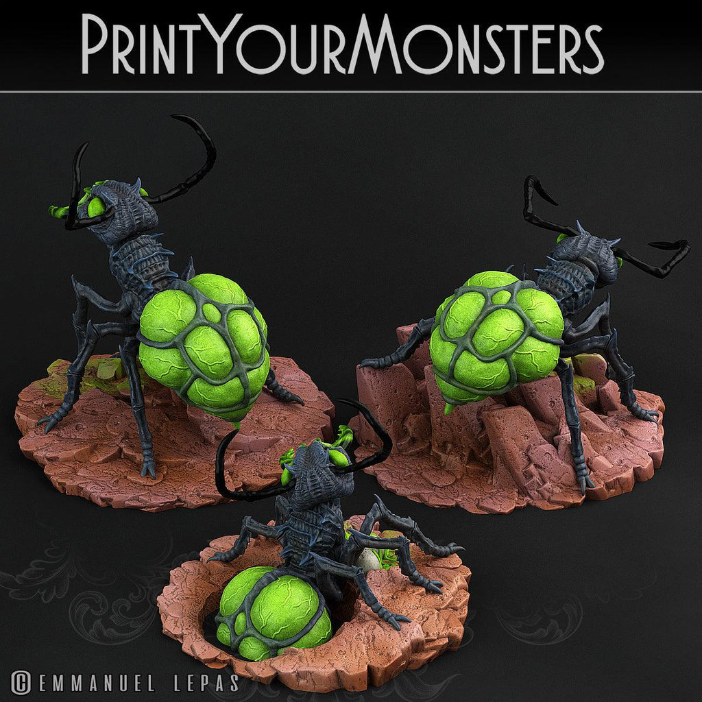 3D Printed Print Your Monsters Poisonous Ants Total Insects 28mm - 32mm D&D Wargaming