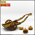 3D Printed Print Your Monsters Pumpkin Chariot and Heads Pumpkins Attack Pack 28mm - 32mm D&D Wargaming