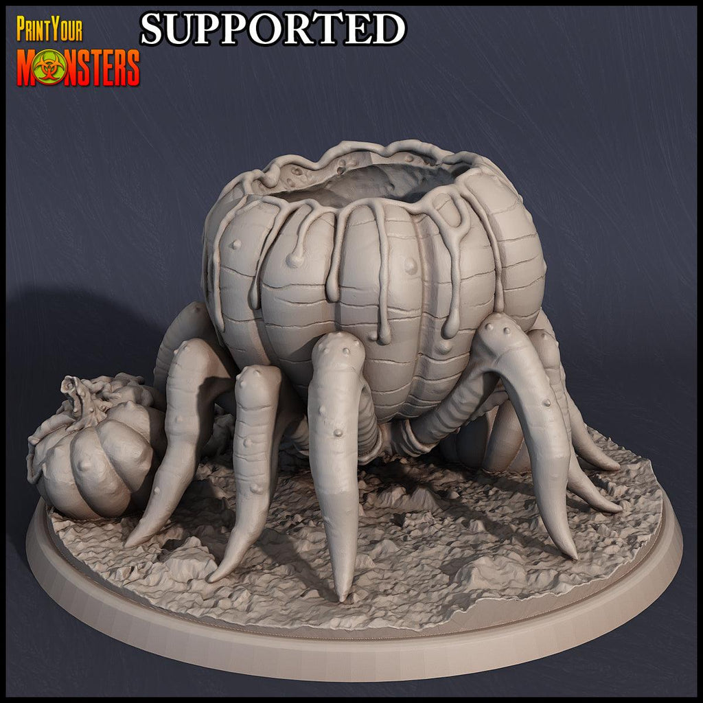 3D Printed Print Your Monsters Pumpkin Spider Pumpkins Attack Pack 28mm - 32mm D&D Wargaming