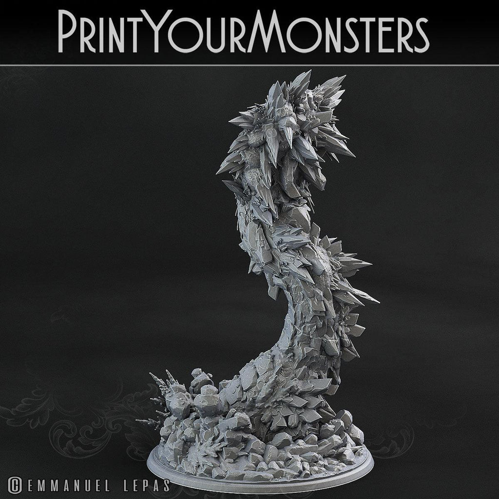 3D Printed Print Your Monsters Rimesquam Worm The Wrath of Gloomrime Monsters Part II Set 28mm - 32mm D&D Wargaming