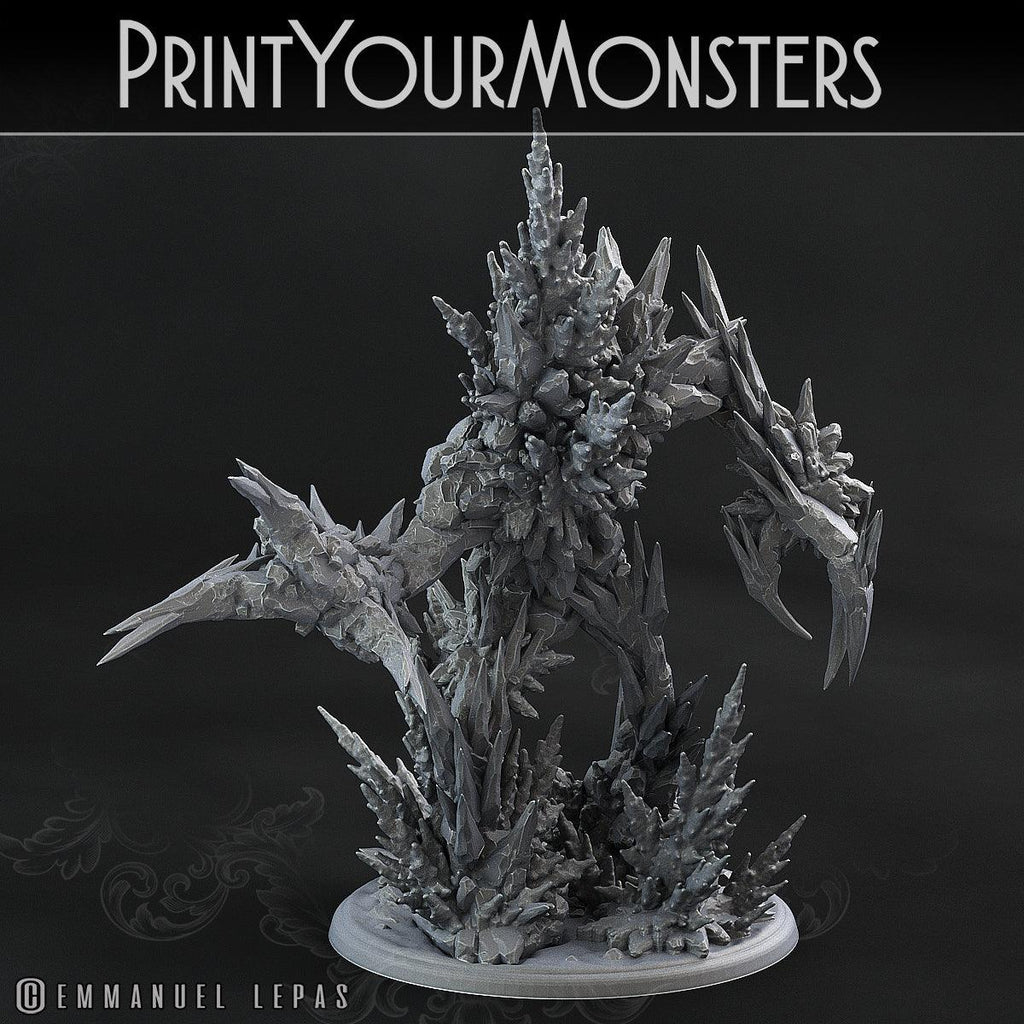 3D Printed Print Your Monsters Rimethorn Golems The Wrath of Gloomrime Monsters Part I Set 28mm - 32mm D&D Wargaming