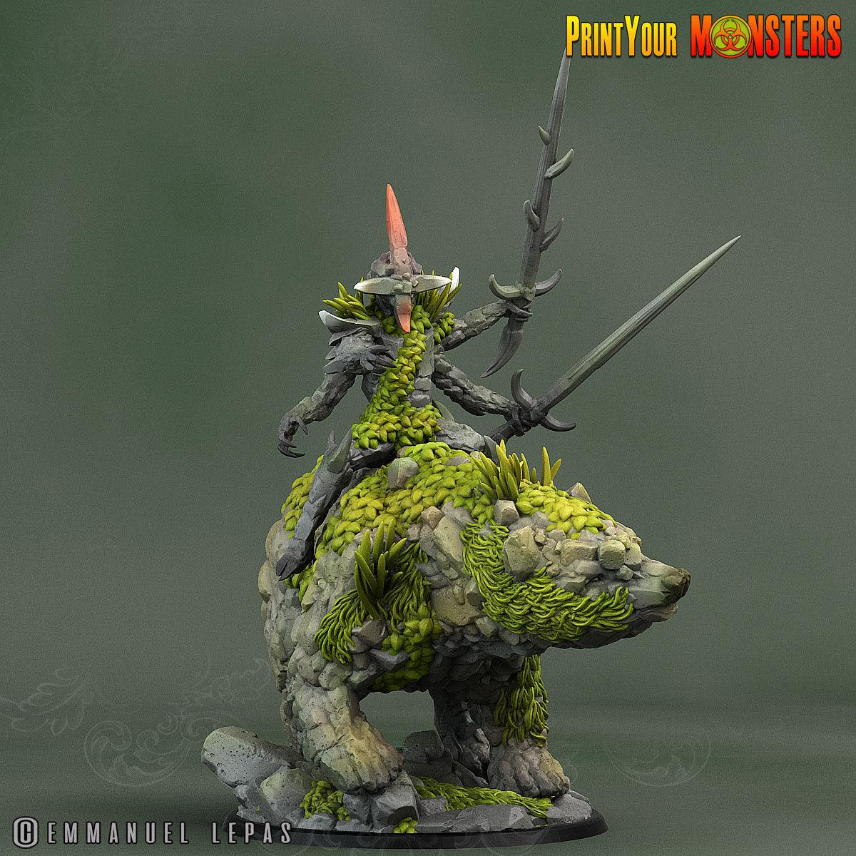 3D Printed Print Your Monsters Rock Champion Rock Monsters From Magic Valley Set 28mm - 32mm D&D Wargaming