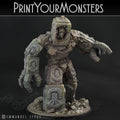 3D Printed Print Your Monsters Rock Golem - Total Golems 28mm - 32mm D&D Wargaming