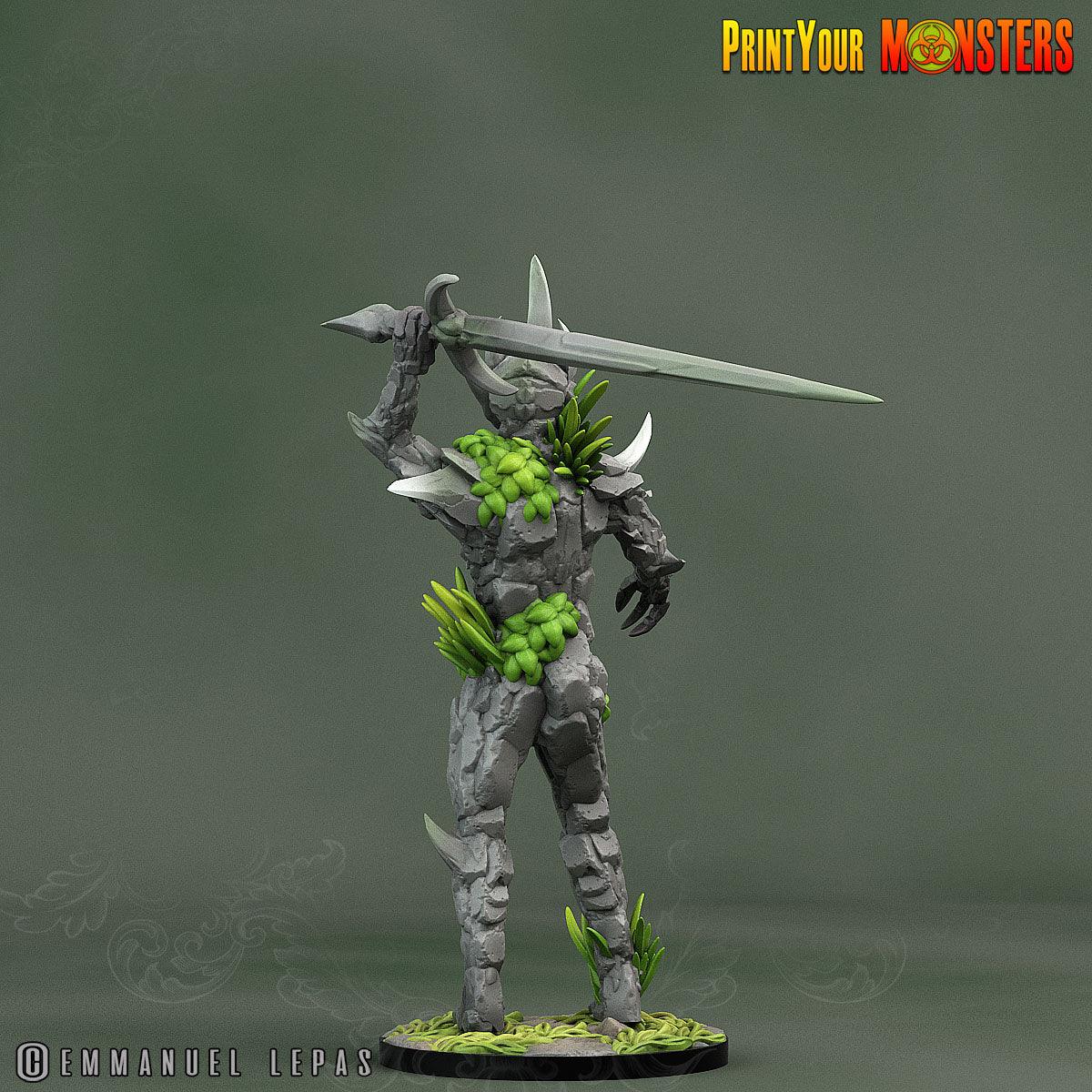 3D Printed Print Your Monsters Rock Soldiers Rock Monsters From Magic Valley Set 28mm - 32mm D&D Wargaming