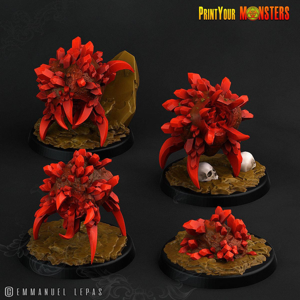 3D Printed Print Your Monsters Ruby Minions Legendary Crystal Monsters 28mm - 32mm D&D Wargaming