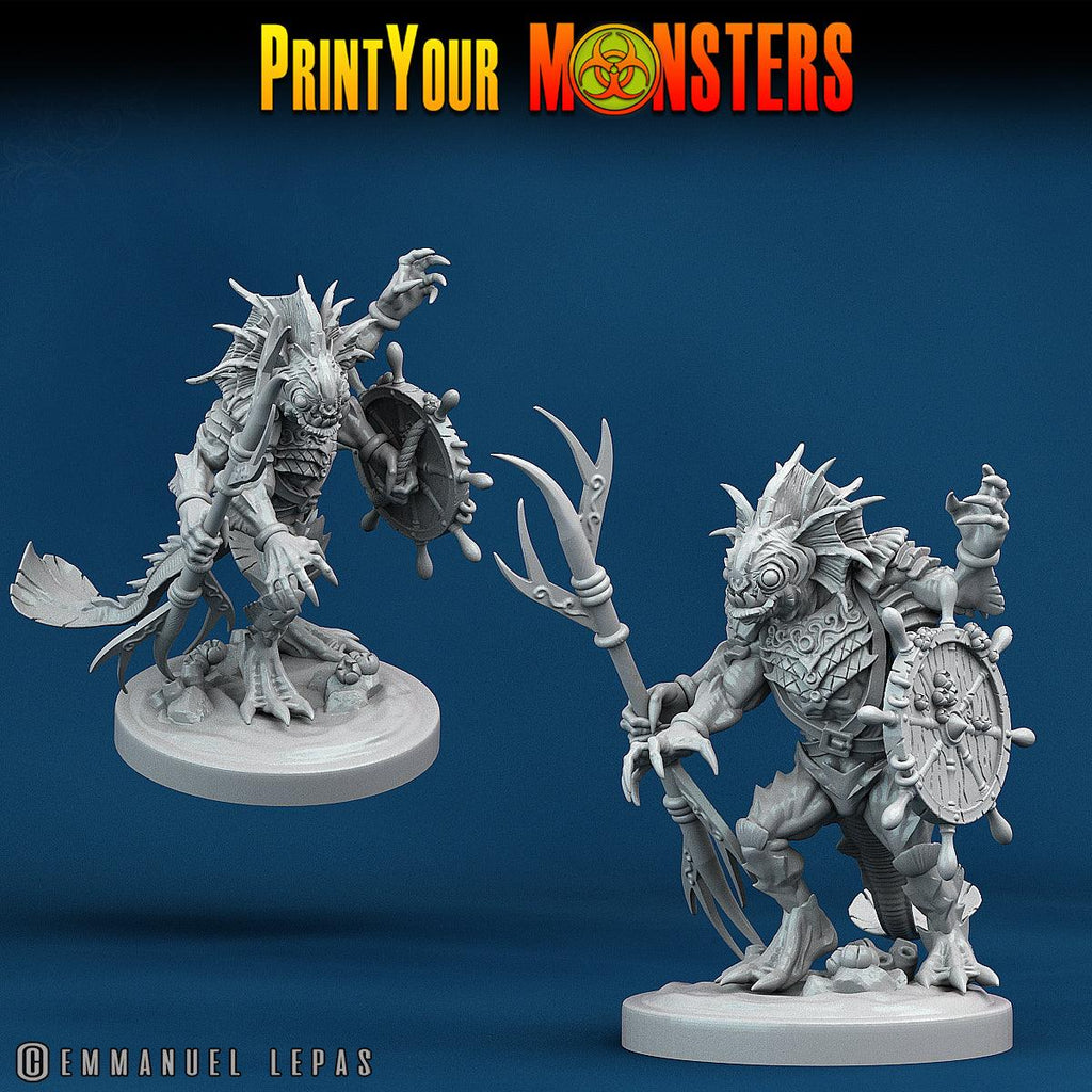 3D Printed Print Your Monsters Searakins The Searakin Domination Set 28mm - 32mm D&D Wargaming