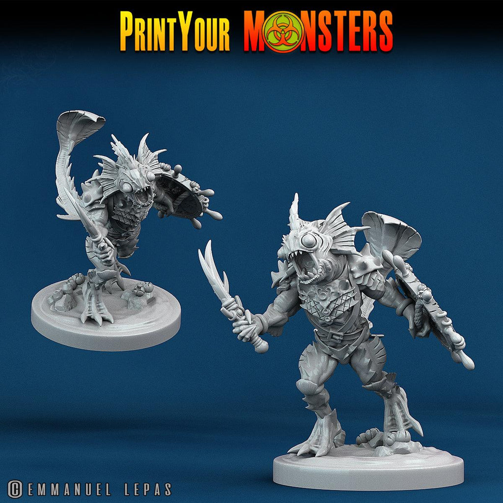 3D Printed Print Your Monsters Searakins The Searakin Domination Set 28mm - 32mm D&D Wargaming