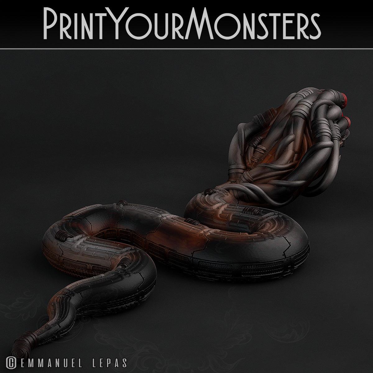 3D Printed Print Your Monsters Sentinel Viper Total Serpents 28mm - 32mm D&D Wargaming
