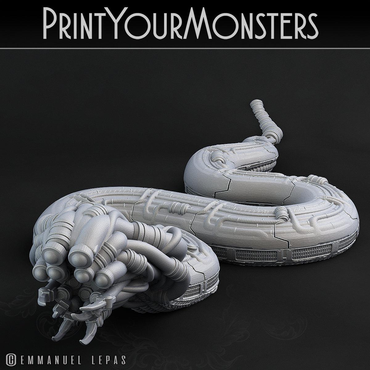 3D Printed Print Your Monsters Sentinel Viper Total Serpents 28mm - 32mm D&D Wargaming