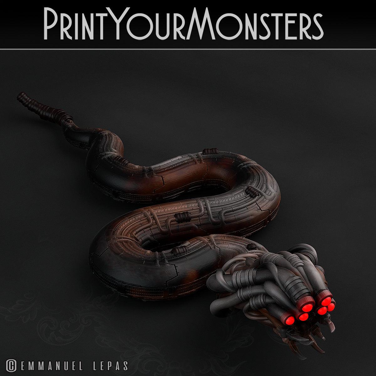 3D Printed Print Your Monsters Sentinel Viper Total Serpents 28mm - 32mm D&D Wargaming
