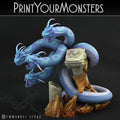 3D Printed Print Your Monsters Shadow Hydra Total Serpents 28mm - 32mm D&D Wargaming