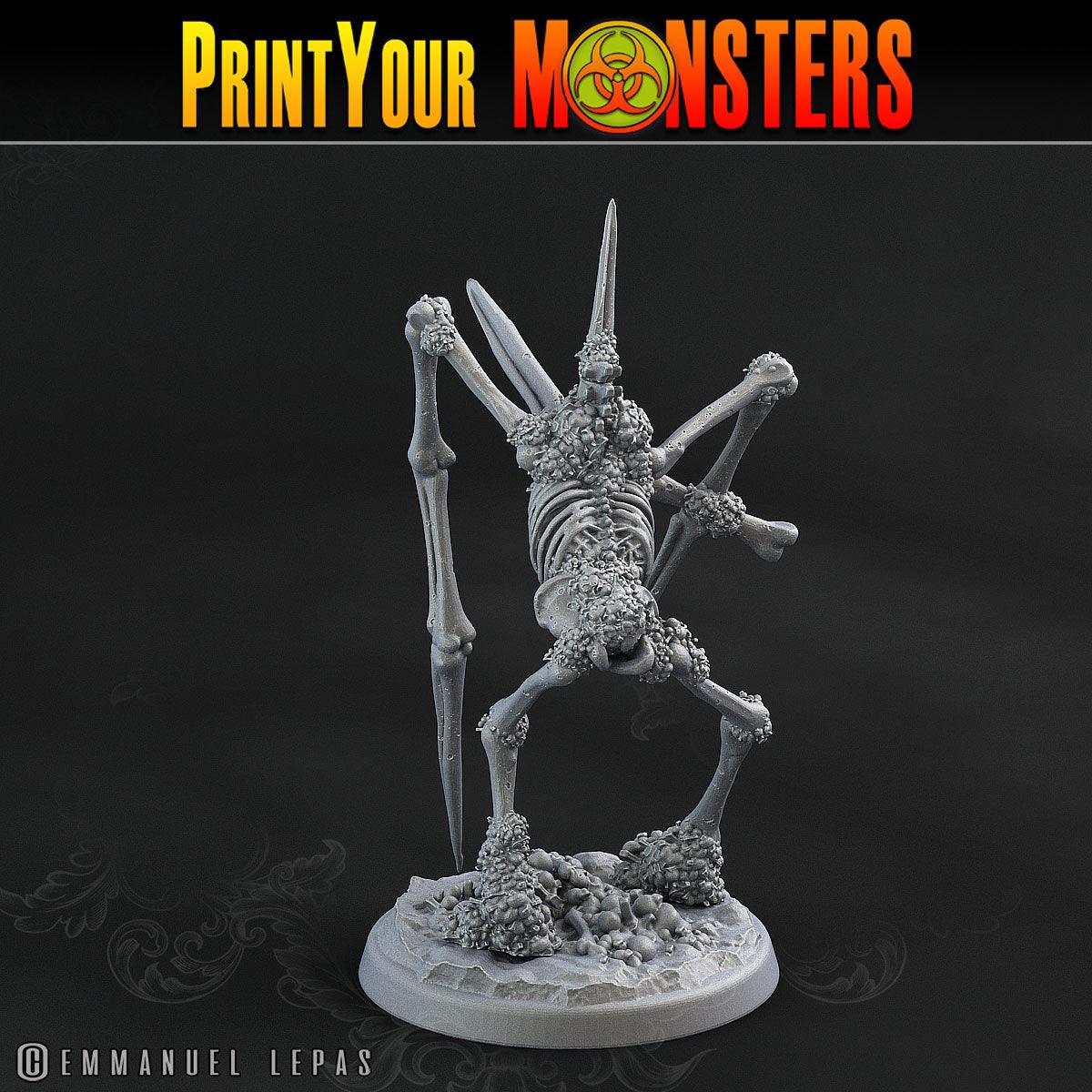 3D Printed Print Your Monsters Skeletons Land of Bones Set 28mm - 32mm D&D Wargaming