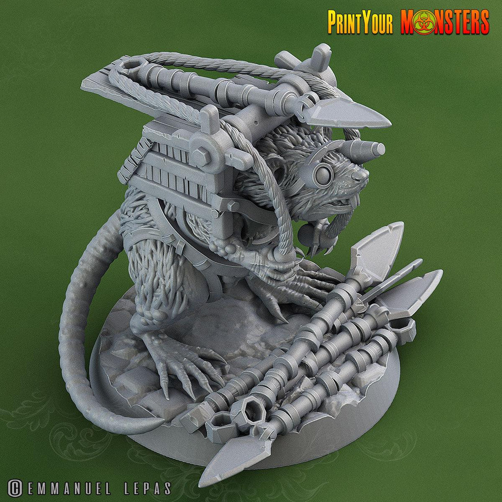 3D Printed Print Your Monsters Skirmisher Rats The Toxic Rats Domination Set 28mm - 32mm D&D Wargaming