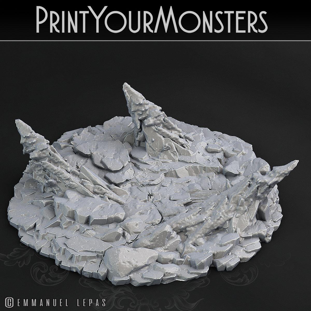 3D Printed Print Your Monsters Snowdevil Adult Spider 28mm - 32mm D&D Wargaming