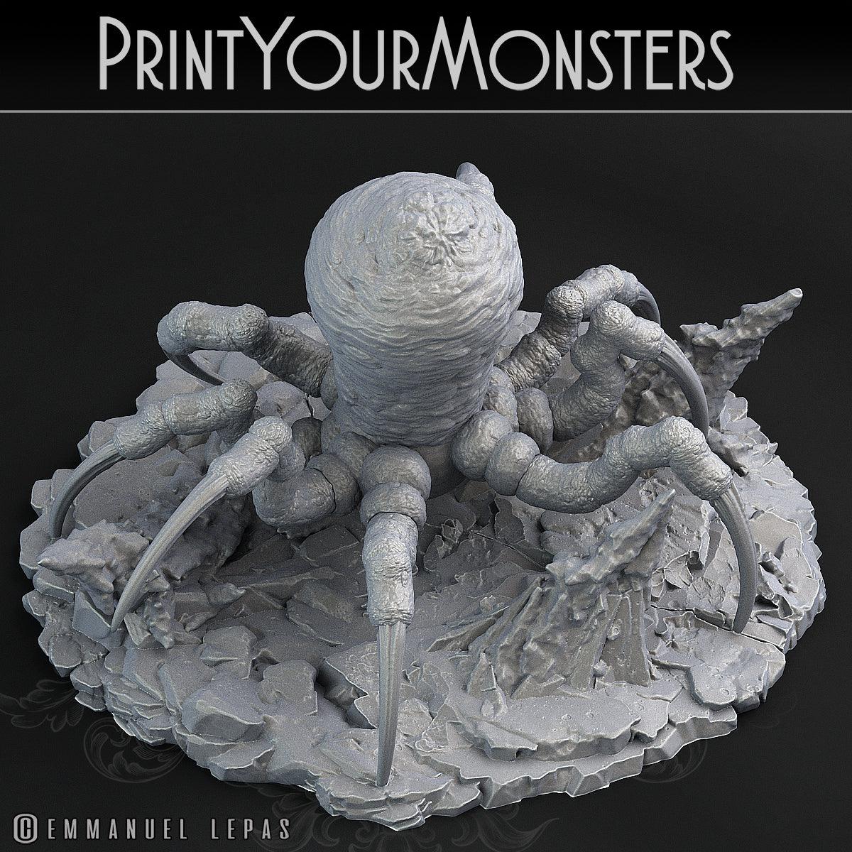 3D Printed Print Your Monsters Snowdevil Adult Spider 28mm - 32mm D&D Wargaming