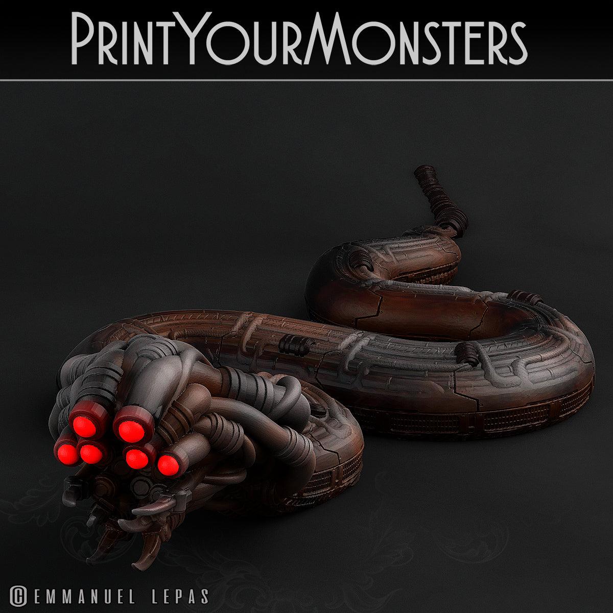 3D Printed Print Your Monsters Total Serpents Full Set 28mm - 32mm D&D Wargaming