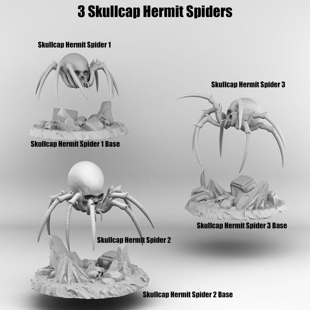 3D Printed Print Your Monsters Total Spiders Set 28mm - 32mm D&D Wargaming