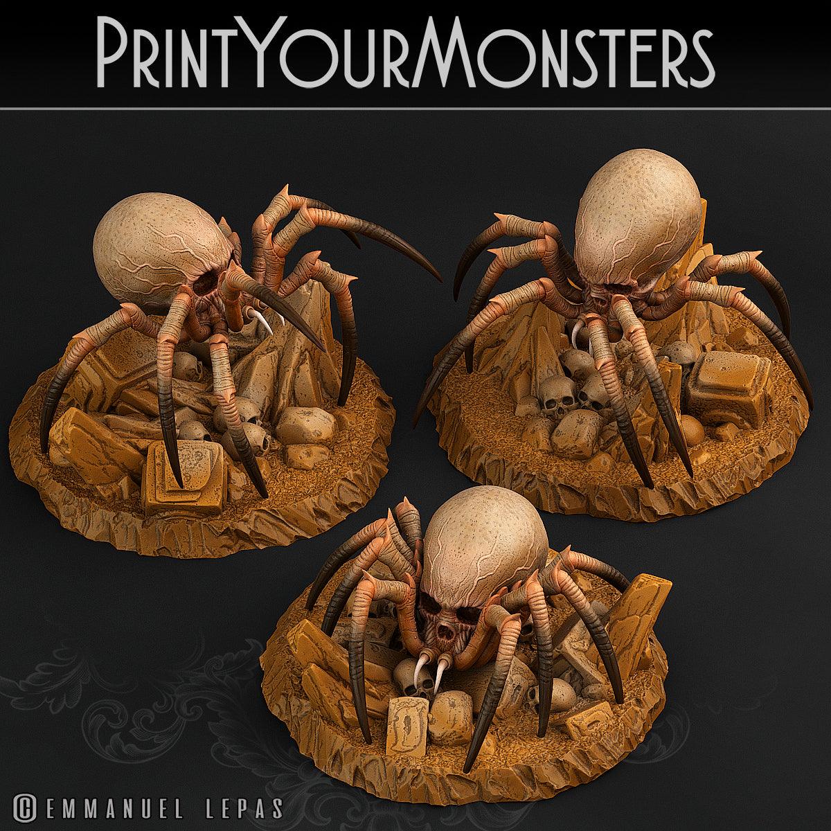 3D Printed Print Your Monsters Total Spiders Set 28mm - 32mm D&D Wargaming