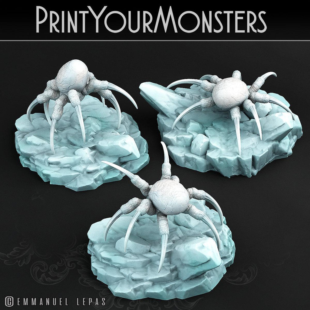 3D Printed Print Your Monsters Total Spiders Set 28mm - 32mm D&D Wargaming