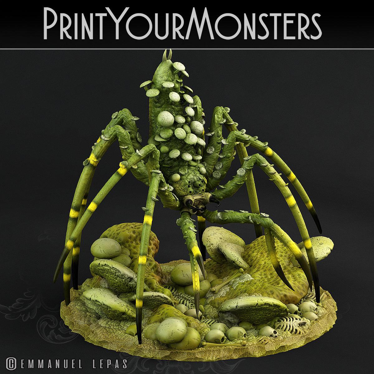 3D Printed Print Your Monsters Total Spiders Set 28mm - 32mm D&D Wargaming