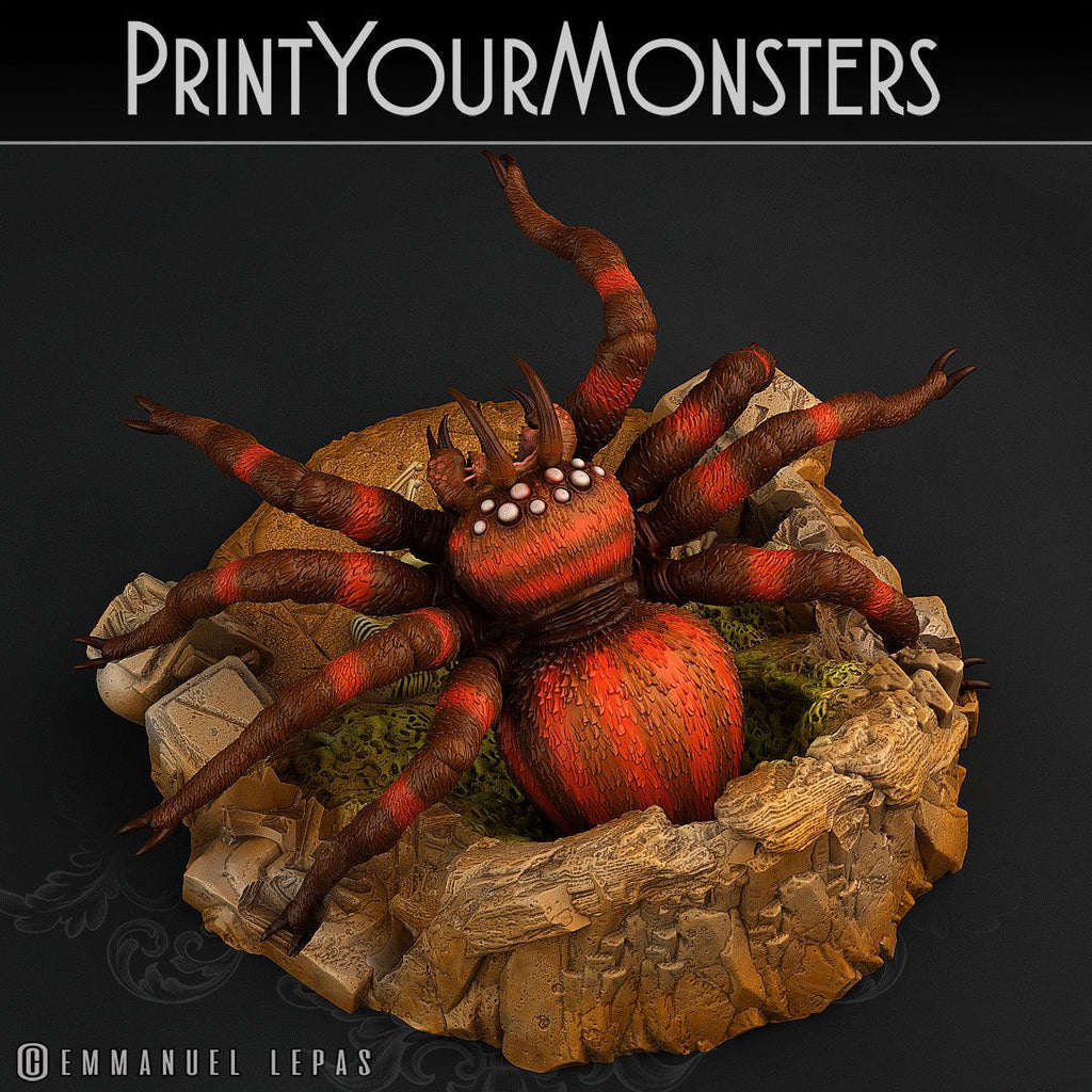 3D Printed Print Your Monsters Total Spiders Set 28mm - 32mm D&D Wargaming