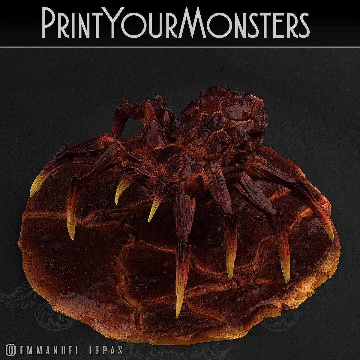 3D Printed Print Your Monsters Total Spiders Set 28mm - 32mm D&D Wargaming