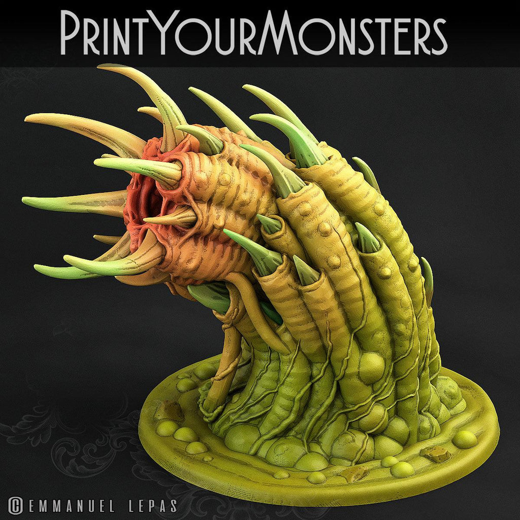 3D Printed Print Your Monsters Total Worms 2 Set 28mm - 32mm D&D Wargaming