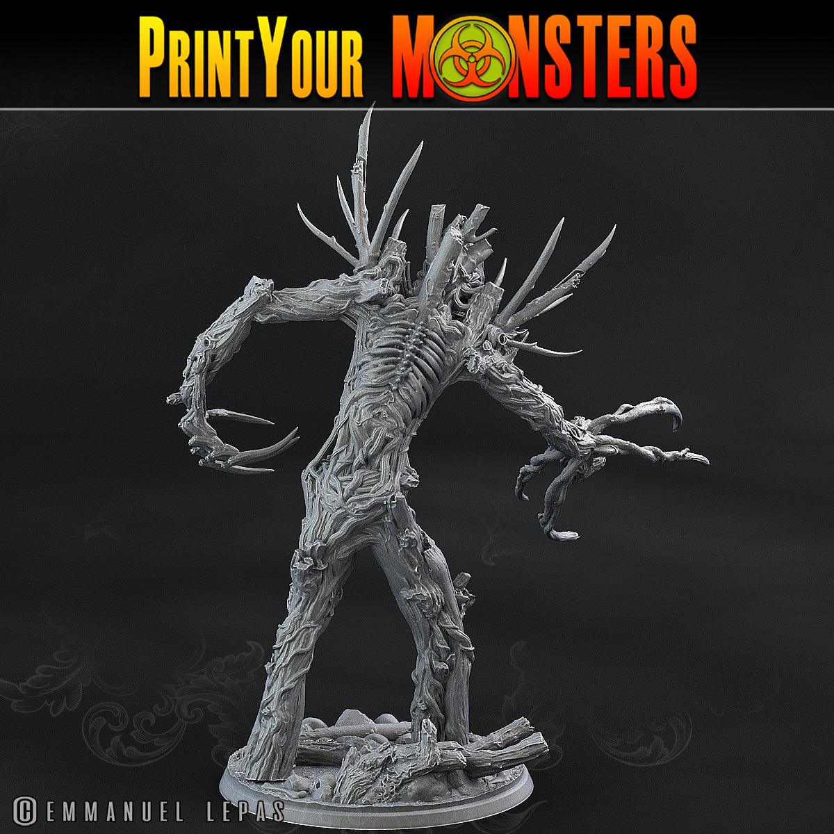 3D Printed Print Your Monsters Undead Treants The Shadowcreep Wood Set 28mm - 32mm D&D Wargaming