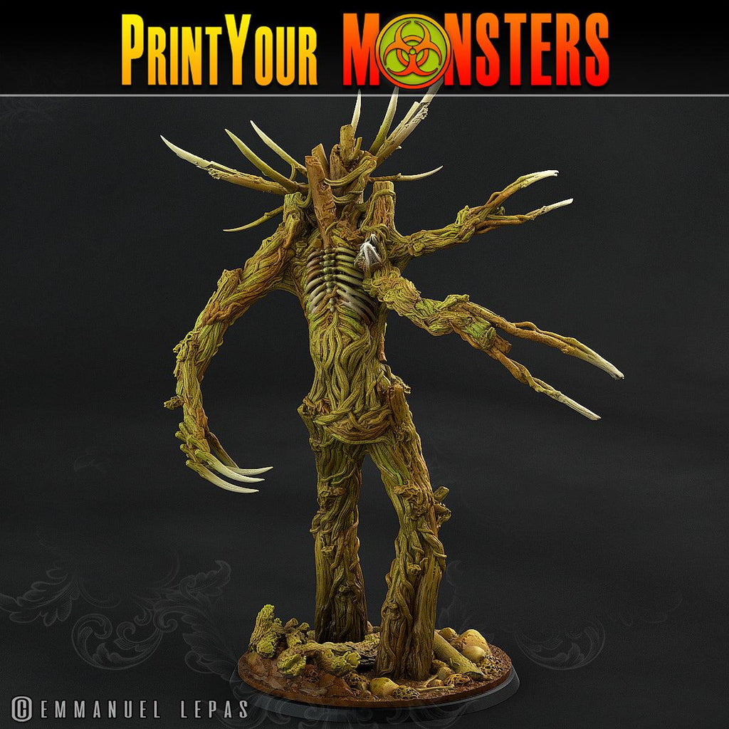 3D Printed Print Your Monsters Undead Treants The Shadowcreep Wood Set 28mm - 32mm D&D Wargaming
