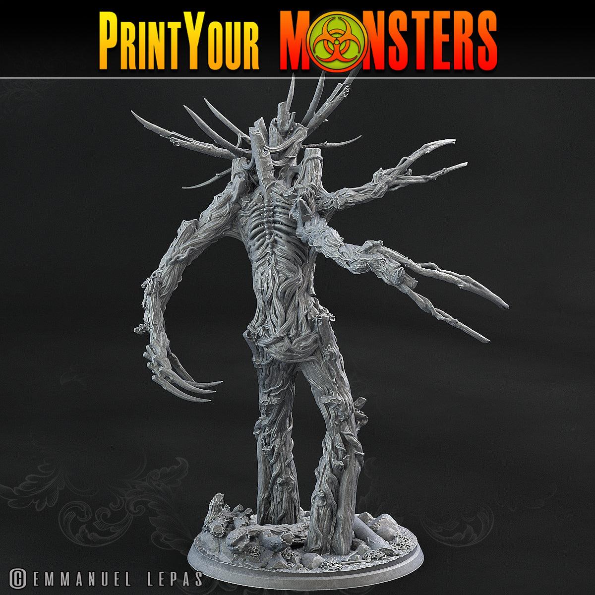 3D Printed Print Your Monsters Undead Treants The Shadowcreep Wood Set 28mm - 32mm D&D Wargaming