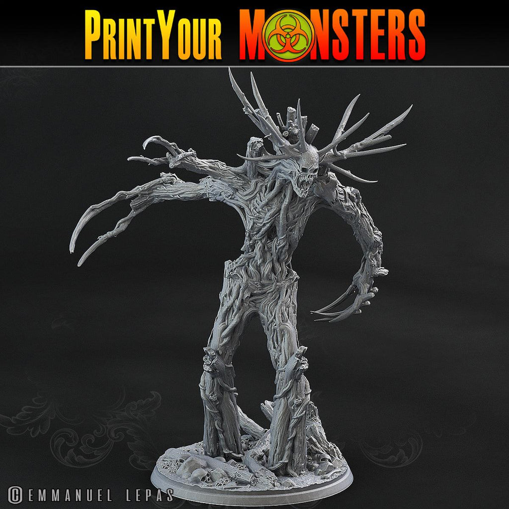 3D Printed Print Your Monsters Undead Treants The Shadowcreep Wood Set 28mm - 32mm D&D Wargaming