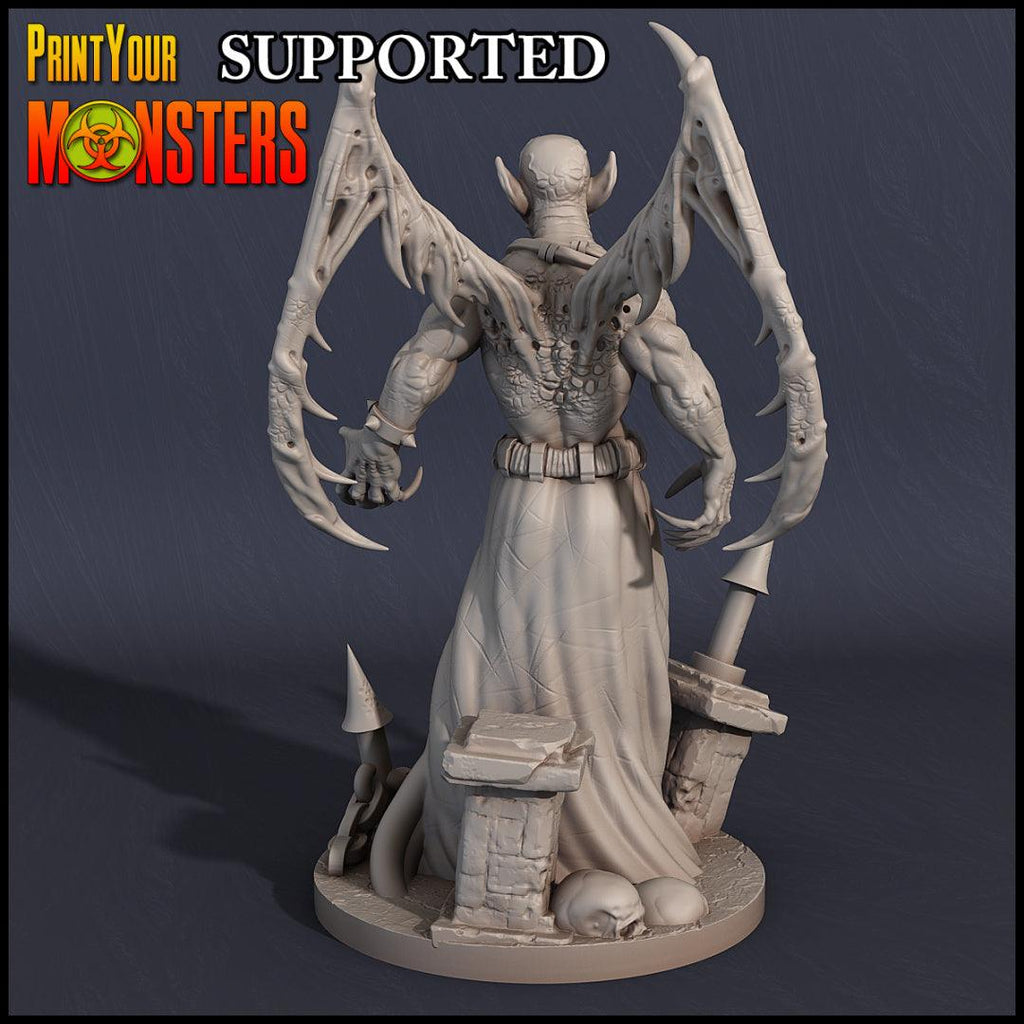 3D Printed Print Your Monsters Vampire Lord 28mm - 32mm D&D Wargaming
