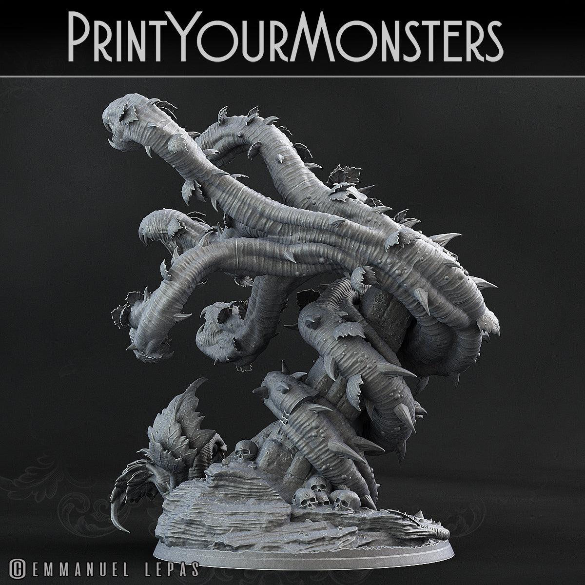 3D Printed Print Your Monsters Verdant Hydra Carniflora Jungle Predators 28mm - 32mm D&D Wargaming