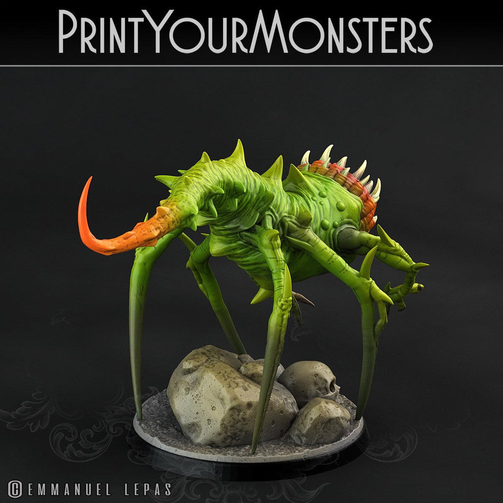 3D Printed Print Your Monsters Void Tyrant Worms Subterranean Terrors 28mm - 32mm D&D Wargaming