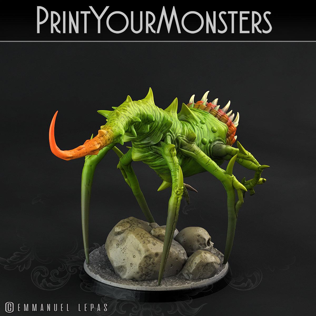 3D Printed Print Your Monsters Void Tyrant Worms Subterranean Terrors 28mm - 32mm D&D Wargaming