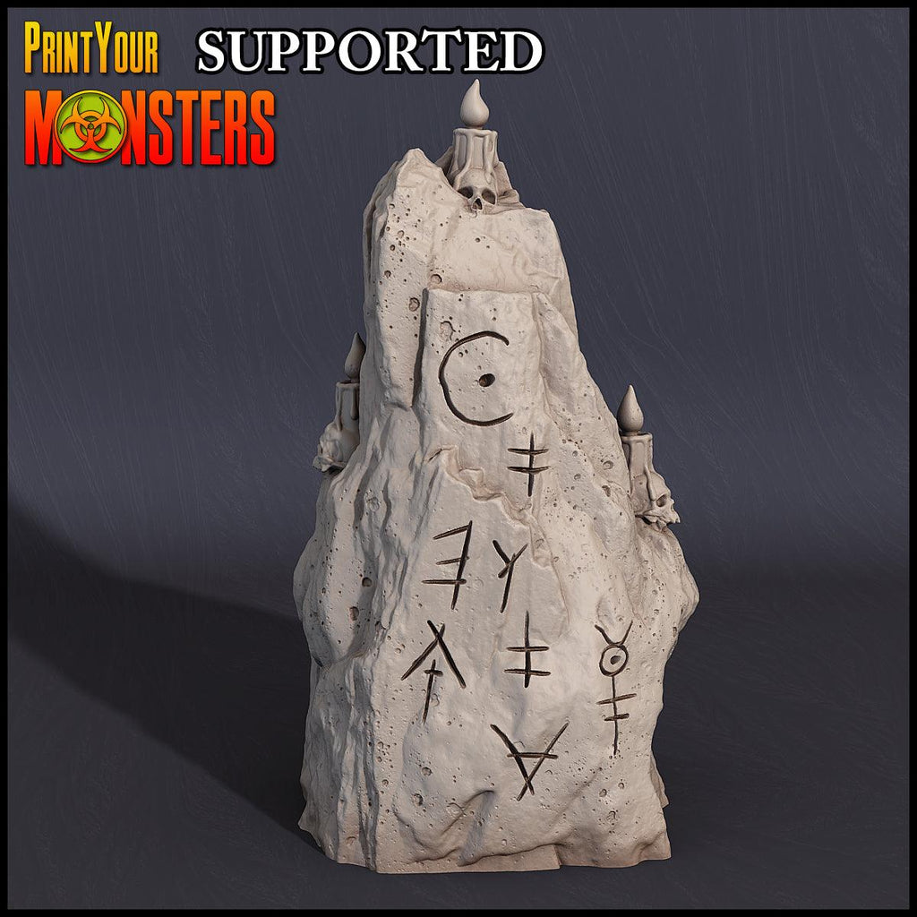 3D Printed Print Your Monsters Witches Sacrifice Stones Set Witches Pack 28mm - 32mm D&D Wargaming