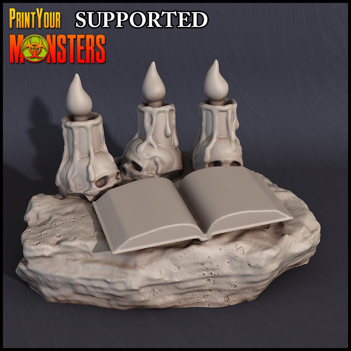 3D Printed Print Your Monsters Witches Sacrifice Stones Set Witches Pack 28mm - 32mm D&D Wargaming