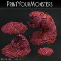 3D Printed Print Your Monsters Worm Swarm Total Worms 2 Set 28mm - 32mm D&D Wargaming