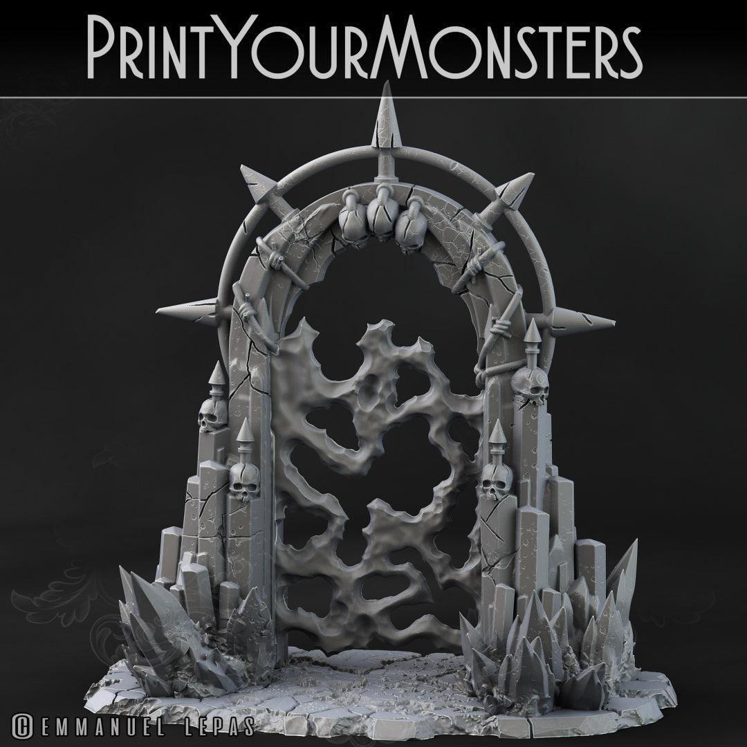 3D Printed Print your Monster Demon Portal 28 32mm D&D
