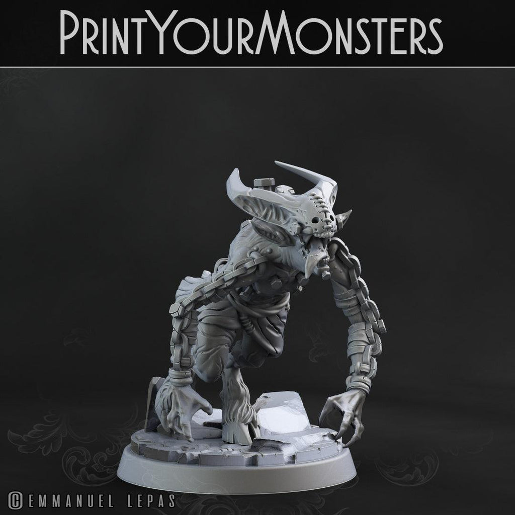 3D Printed Print your Monster Demons Set 28 32mm D&D